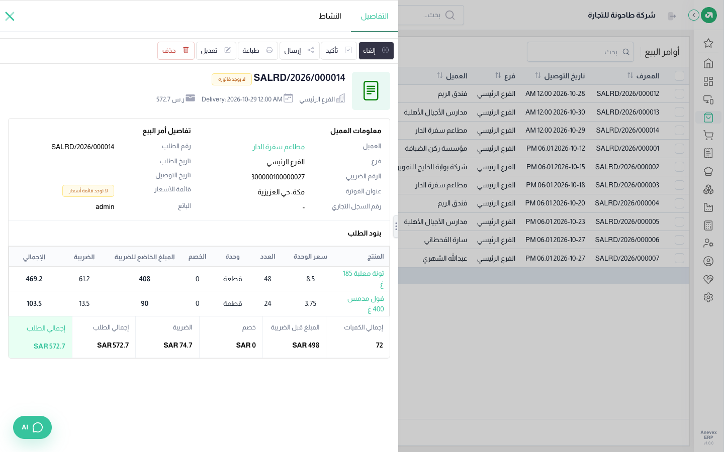 أمر بيع المطاعم الذي شغّل المسار