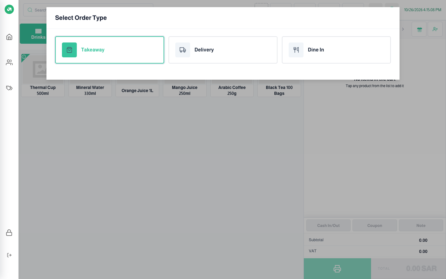 Choosing the order type